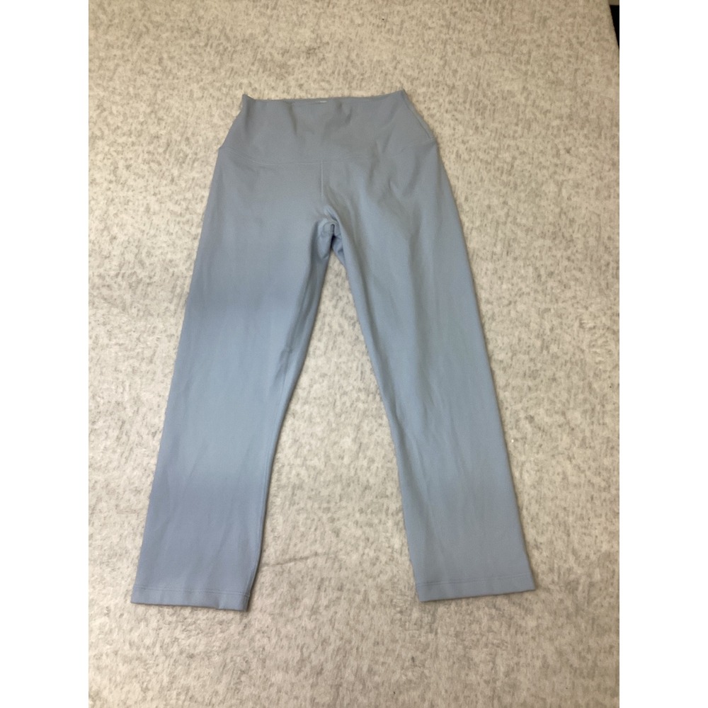Nike One Dri-FIT Womens High Waisted Cropped Leggings Light Blue Small NWOT